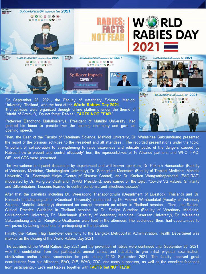 MUVS and the World Rabies Day 2021